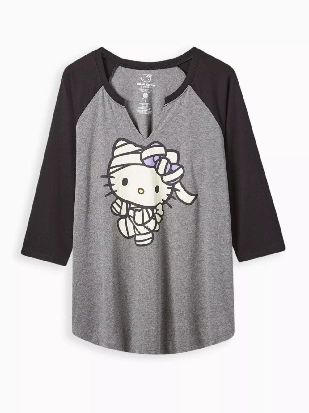 Torrid Sanrio Hello Kitty Mummy Halloween Classic Fit Cotton Long Sleeve Raglan